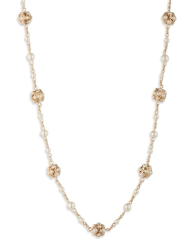 Marchesa Imitation Pearl Collar Necklace