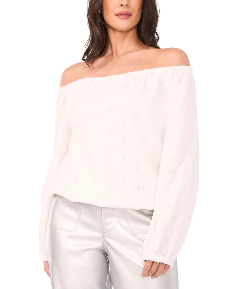 Vince Camuto Women's Off-The-Shoulder Bubble Top