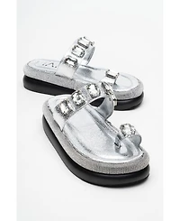 Prologue Shoes Evans Jeweled Platform Sandal (Women)