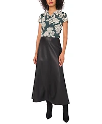 Vince Camuto Women's Cap-Sleeve Cowl Neck Blouse