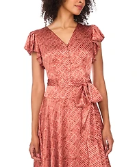 Vince Camuto Women's Flutter Sleeve Short Dress