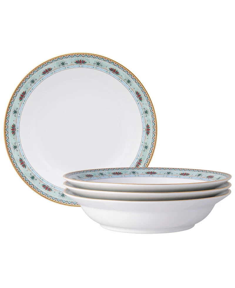 Noritake Serene Garden 4-Pc. Rim Dinner Bowl Set, Service for 4