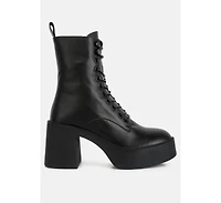 Carmac Womens High Ankle Platform Boots