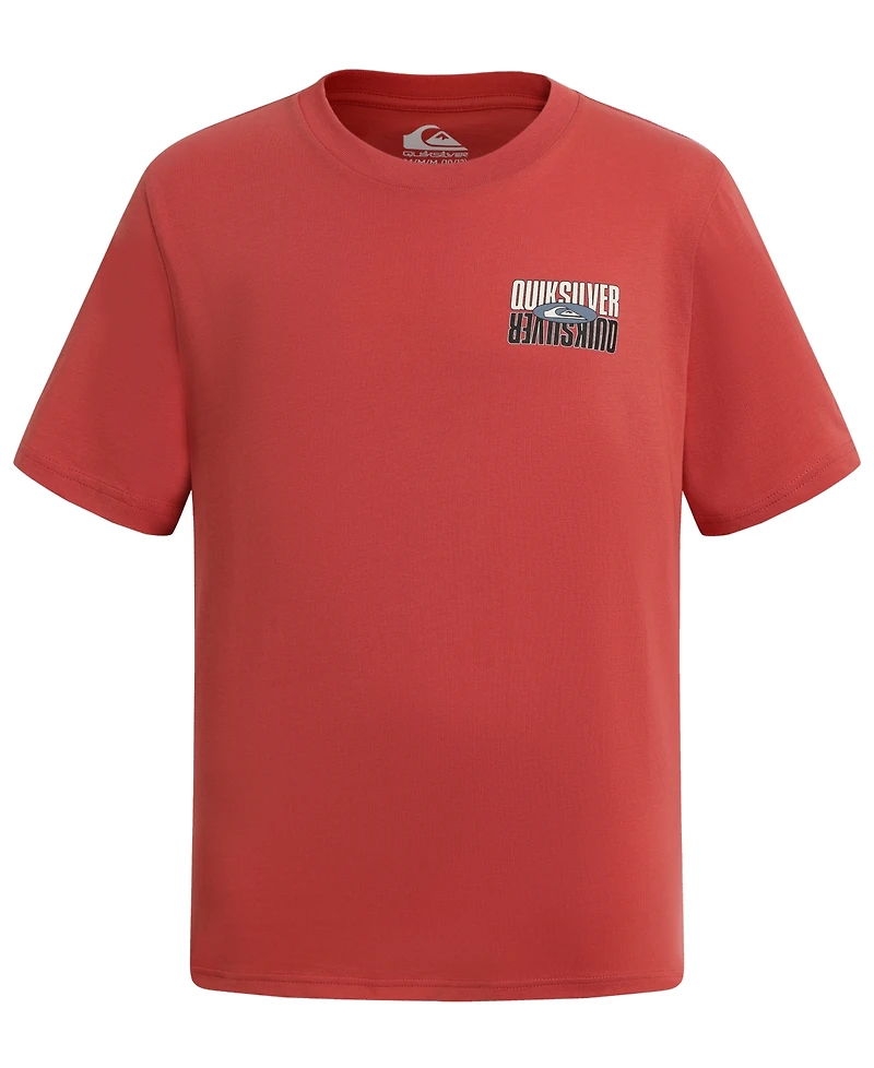 Quiksilver Boys 8-20 Short Sleeve Logo-Driven Retro T-Shirt