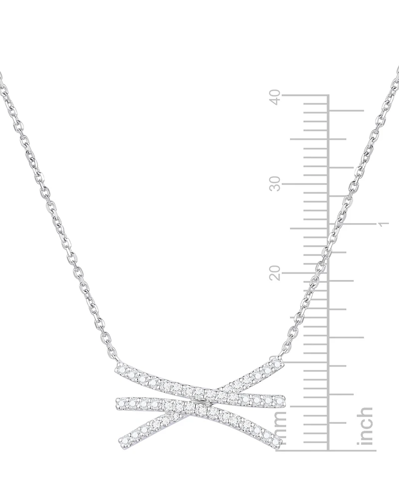 Macy's Diamond Necklace (1/3 ct. t.w.) in Sterling Silver