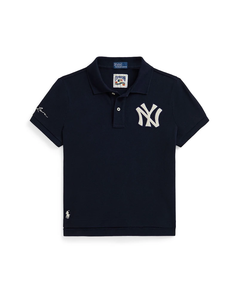 Polo Ralph Lauren Girls 7-16 Short Sleeves Yankees Shirt