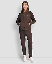 Dkny Sport Women's Studded-Logo Cargo Joggers