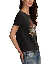 Lucky Brand Women's Tattoo Pyramid Crew Neck T-Shirt