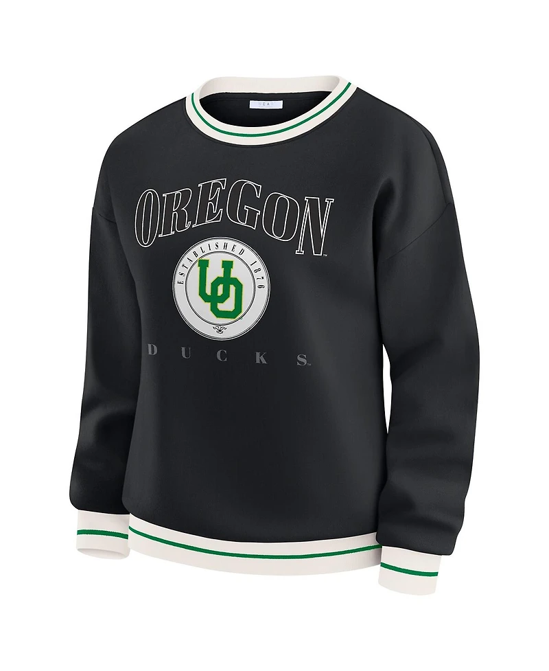 Wear by Erin Andrews Women'sBlack Oregon Ducks Seal Sweatshirt