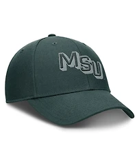 Nike Men's Green Michigan State Spartans Slanted Primetime Rise Performance Adjustable Hat