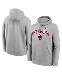 Nike Men's Gray Oklahoma Sooners Club Fleece Arch Pullover Hoodie