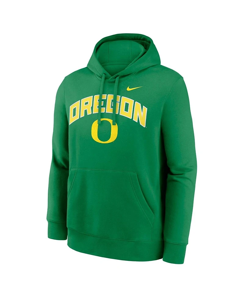 Nike Men's Green Oregon Ducks Club Fleece Arch Pullover Hoodie