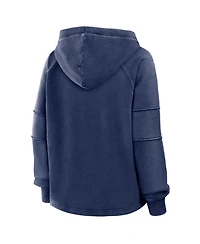 Fanatics Women's Navy Dallas Cowboys Oversized Raglan Gridiron Hoodie