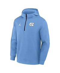 Jordan Men's Carolina Blue North Tar Heels 2025 Coaches Premium Dri-fit Quarter-Zip Hoodie