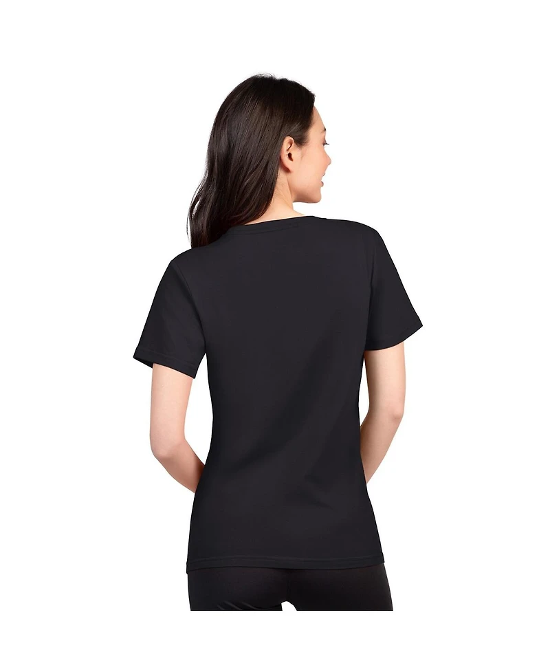 G-iii 4Her by Carl Banks Women's Black Cincinnati Bengals Super-Slim Lightweight Winning Crew T-Shirt