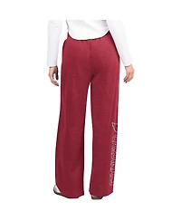 G-iii 4Her by Carl Banks Women's Cardinal Arizona Cardinals Field Wide Leg Sweatpants