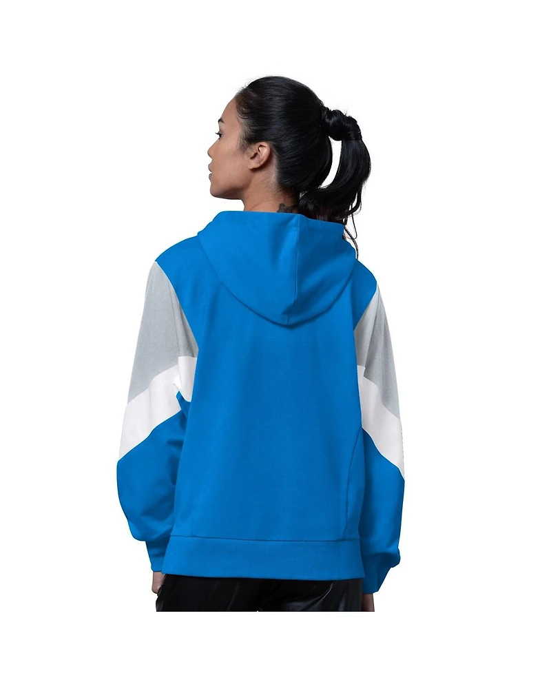 Starter Women's Blue Detroit Lions Scrimmage Hoodie