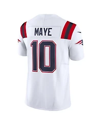 Nike Men's Drake Maye White New England Patriots Vapor F.u.s.e. Limited Jersey