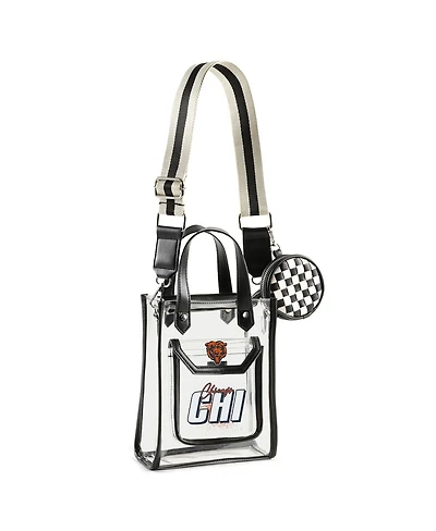 Wear by Erin Andrews Chicago Bears Clear Stadium Crossbody Purse with Coin Pouch