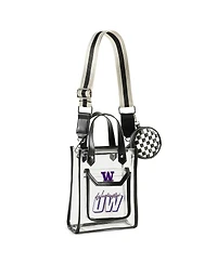 Wear by Erin Andrews Washington Huskies Clear Stadium Coin Pouch with Crossbody Purse