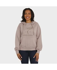Wear by Erin Andrews Women'sTan Wnba Washed Pullover Crewdie