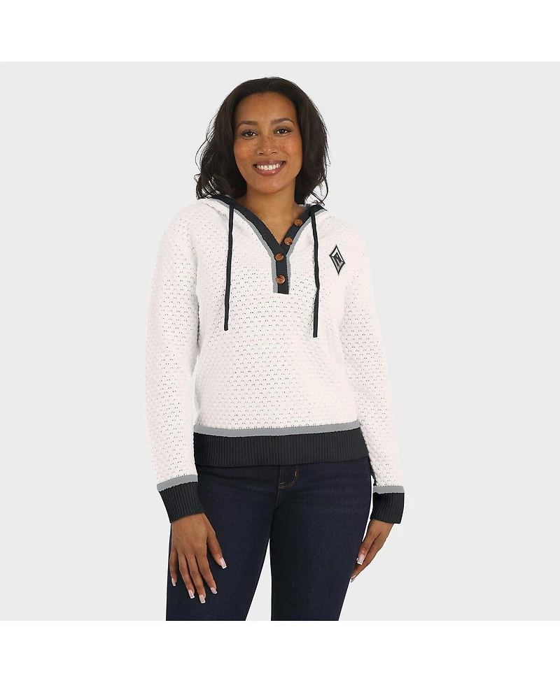 Wear by Erin Andrews Women'sCream Las Vegas Aces Hooded Sweater