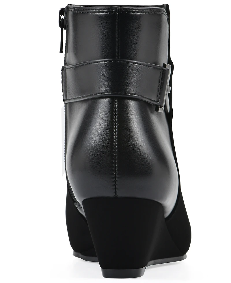 White Mountain Women's Chaise Wedge Booties