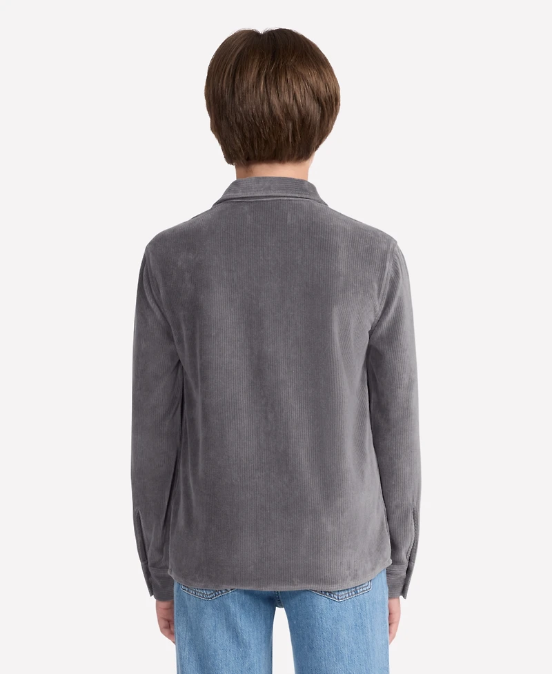 abercrombie kids Boys 5-18 Fine Wale Cord Button Down Shirt
