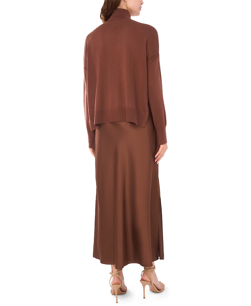 Msk Petite Sleeveless Sweater Maxi Dress