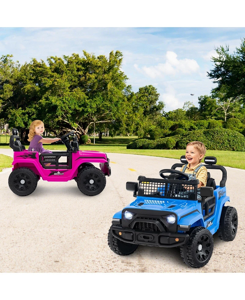 Gymax Kids Ride on Car Truck 12V Battery Powered Electric Vehicle w/ Foldable Mirrors
