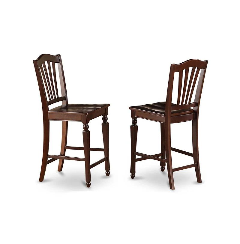 East West Furniture 5 Pc counter height Table and chair set-pub Table and 4 Dining Chairs.
