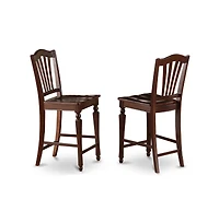East West Furniture 5 Pc counter height Table and chair set-pub Table and 4 Dining Chairs.