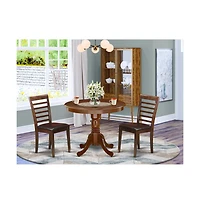 East West Furniture Dining Room Set Mahogany