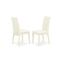 East West Furniture 5 Piece Dining Room Set Contains 1 Drop Leaves Dining Table and 4 Linen White Mid Century Chair with Slatted Back