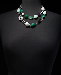 Style & Co Multi-Stone Layered Statement Necklace, 18" + 3" extender, Macy's Exclusive
