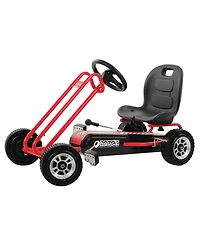 hauck Lightning Ergonomic Pedal Ride On Go Kart Toy for Boys and Girls, Red