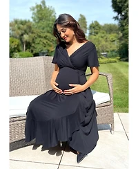 Tiffany Rose Maternity Waterfall Midi Dress