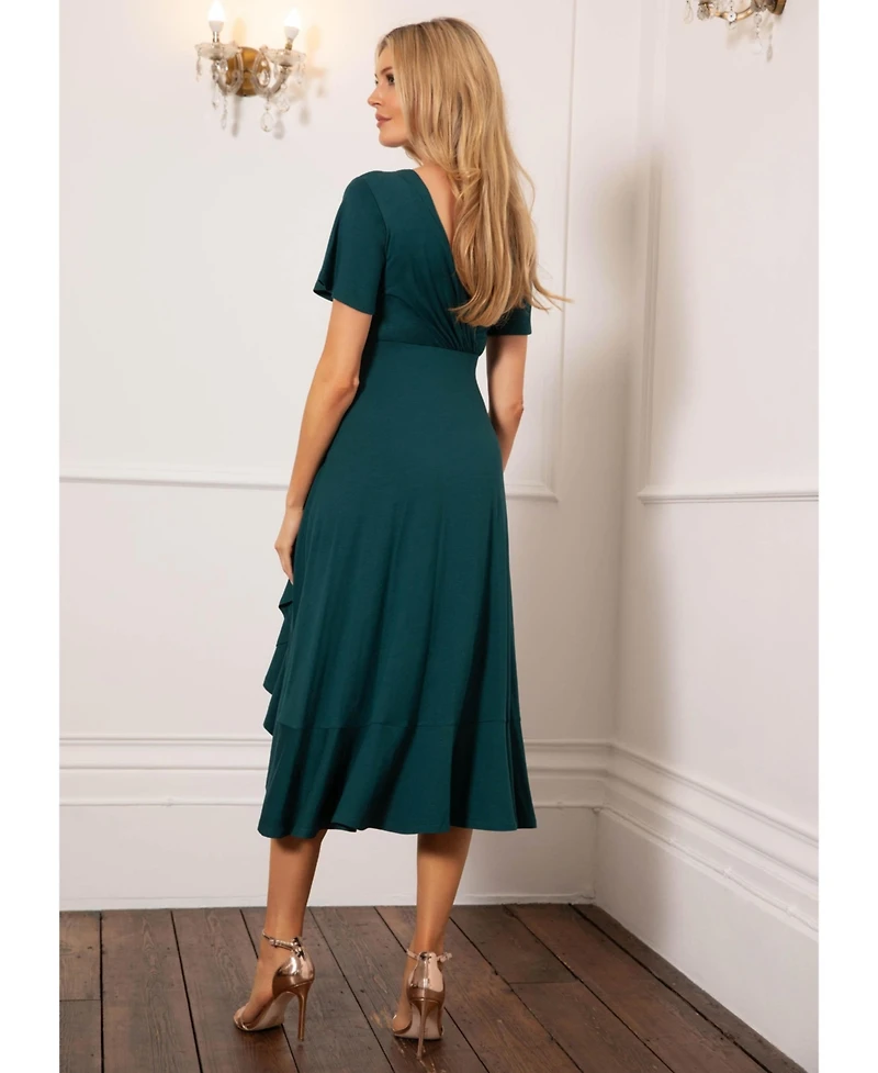 Tiffany Rose Maternity Waterfall Midi Dress