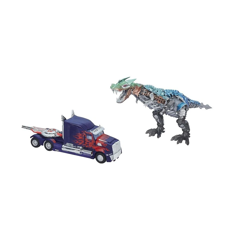 Leader Class Optimus and Grimlock | Transformers 4 Age of Extinction Aoe