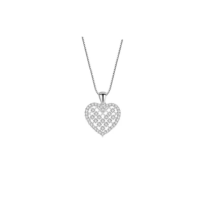 Crystal Heart Necklace for Women