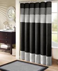 Madison Park Amherst Faux Silk Shower Curtain, 72" x 84"