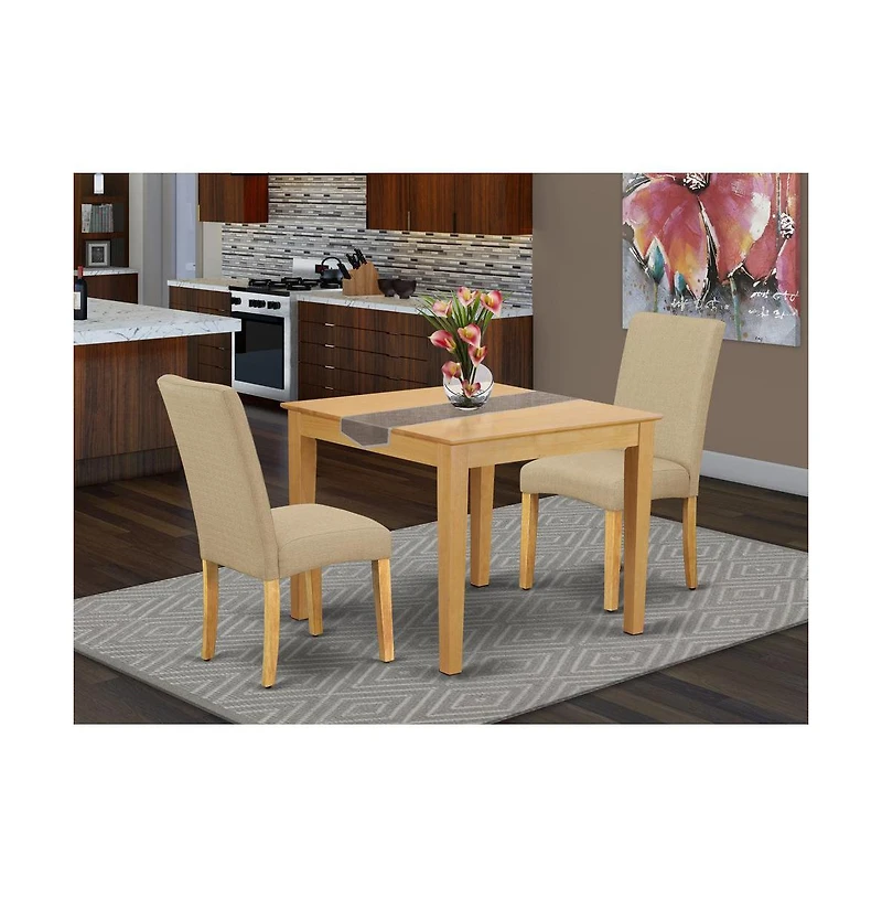 East West Furniture Dining Room Set Oak