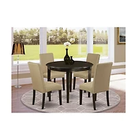 East West Furniture Dining Room Set Cappuccino