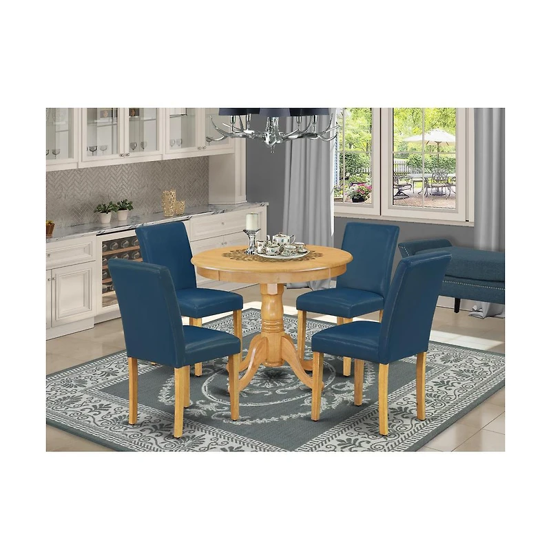 East West Furniture Dining Room Set Oak