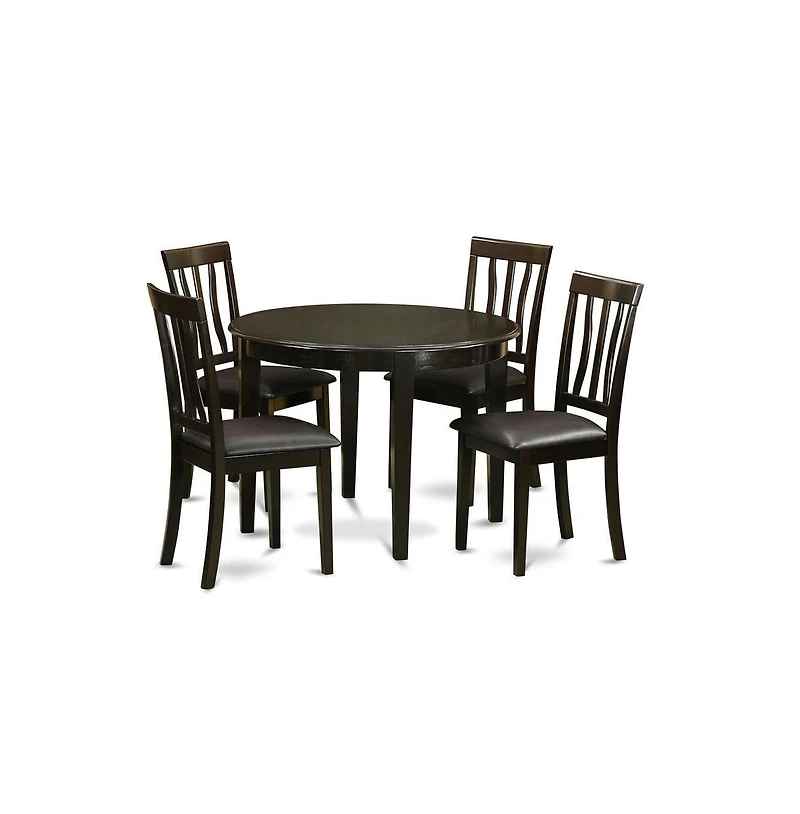 East West Furniture 5 Pc small Kitchen Table set-Kitchen Table and 4 Kitchen Chairs
