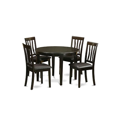 East West Furniture 5 Pc small Kitchen Table set-Kitchen Table and 4 Kitchen Chairs