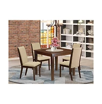 East West Furniture Dining Room Set Mahogany