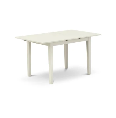 East West Furniture dining room table set of 2 great kitchen dining chairs with Linen Fabric Baby Blue color and a stunning 12"" butterfly l