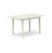 East West Furniture dining room table set of 2 great kitchen dining chairs with Linen Fabric Baby Blue color and a stunning 12"" butterfly l