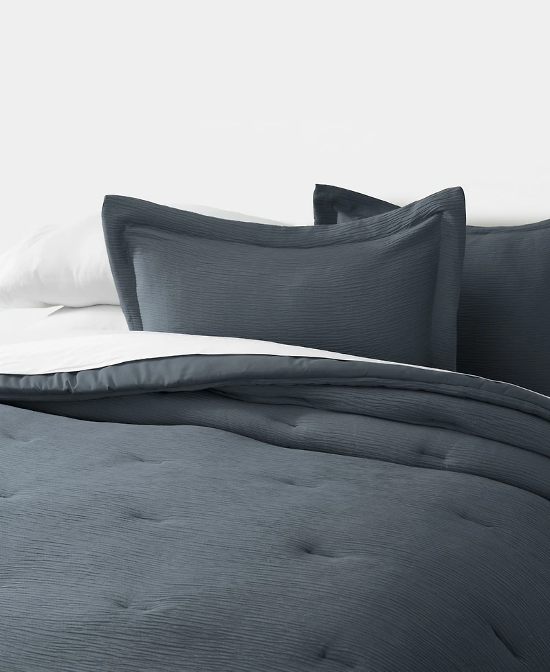 Ienjoy Home Cloud Weave Gauze 3-Pc. Comforter Set